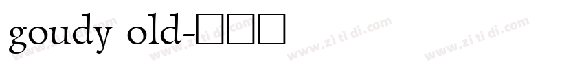 goudy old字体转换